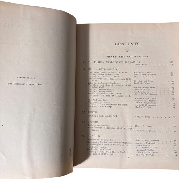 The Child Welfare Manual Set Of 2 Volumes 1915 Handbook For Parents & Teachers - Picture 4 of 16